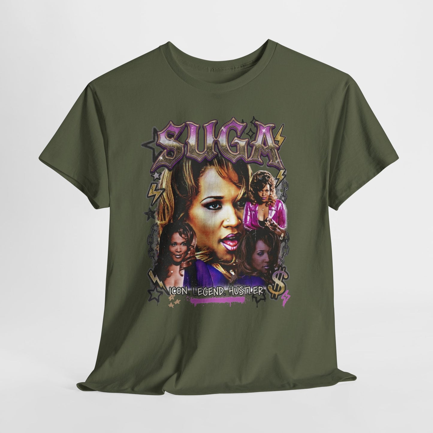 Suga Tribute Tee — Retro Movie Collage Graphic T-Shirt