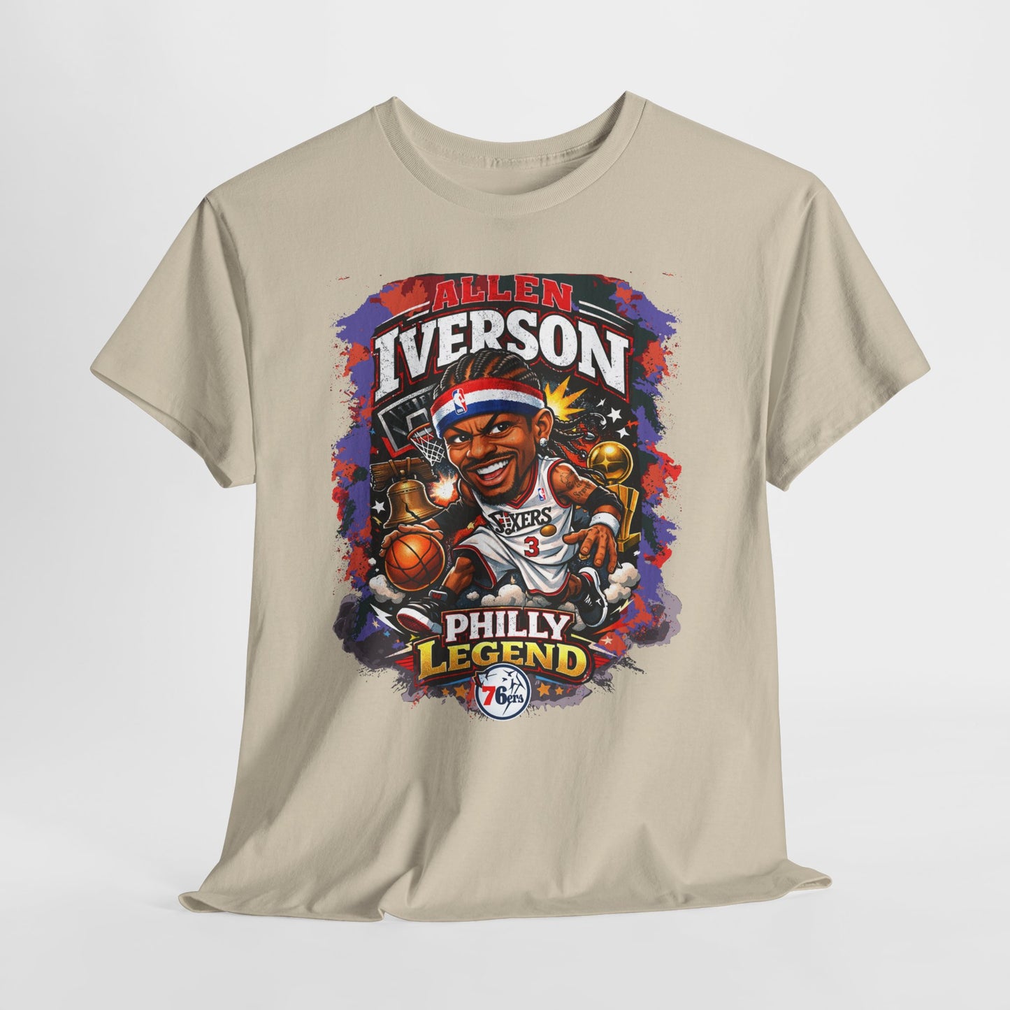 Philly Legend Basketball Tee — Iverson Retro Graphic Shirt