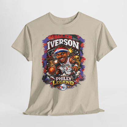 Philly Legend Basketball Tee — Iverson Retro Graphic Shirt