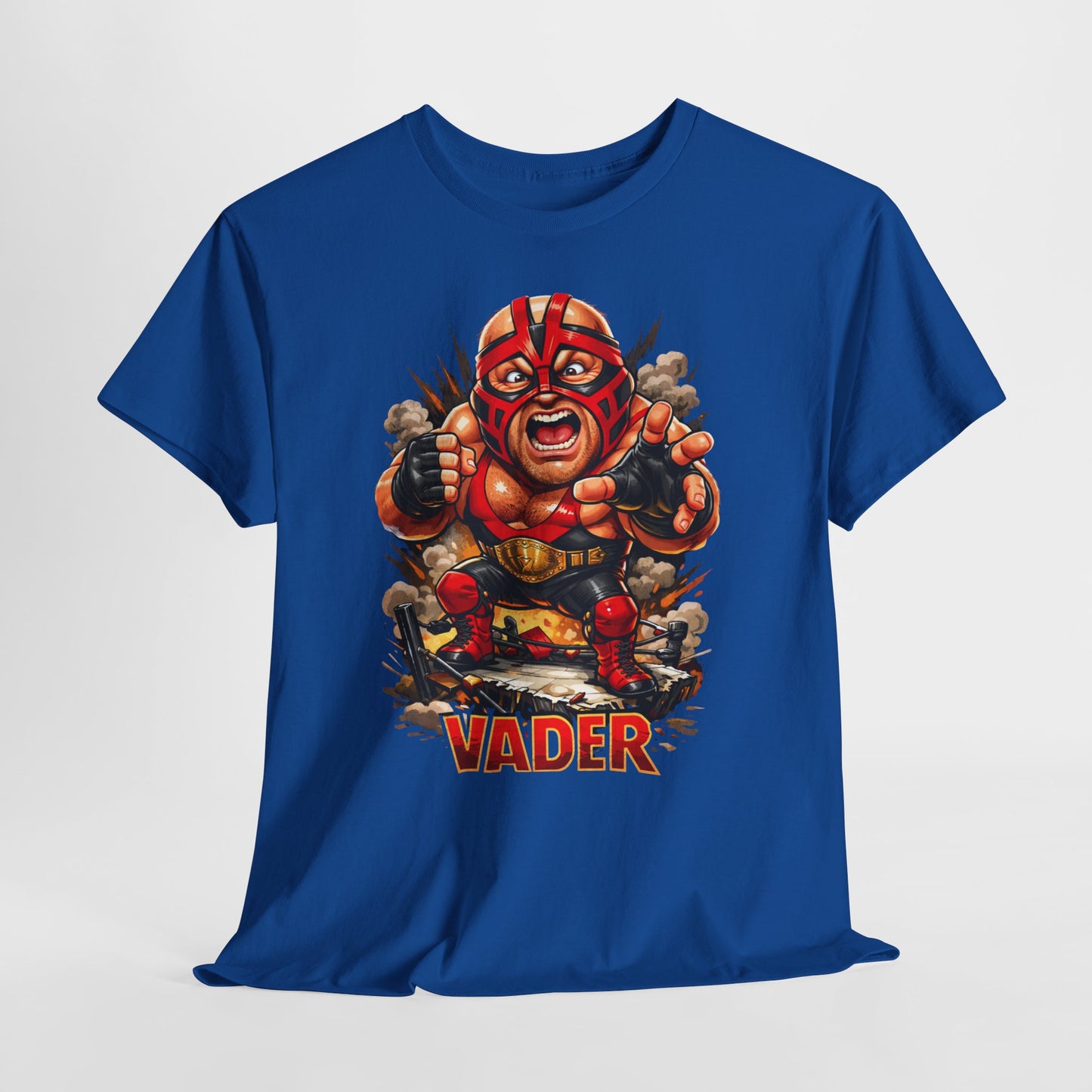 Vader Wrestler Graphic Tee — Retro Cartoon Wrestling T‑Shirt