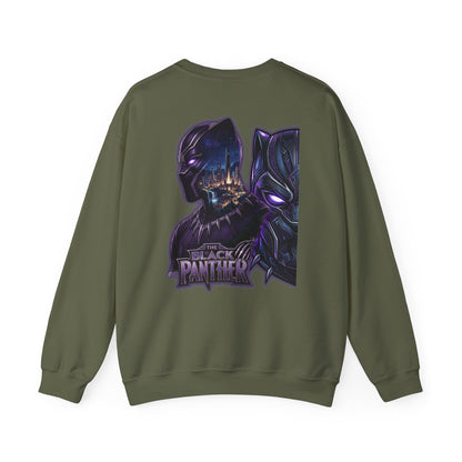 Black Panther Crewneck Sweatshirt — Marvel Black Panther Graphic