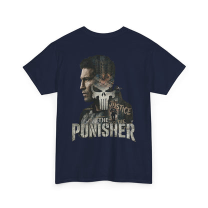 Punisher Graphic Tee — Skull Logo Front & The Punisher Portrait Back
