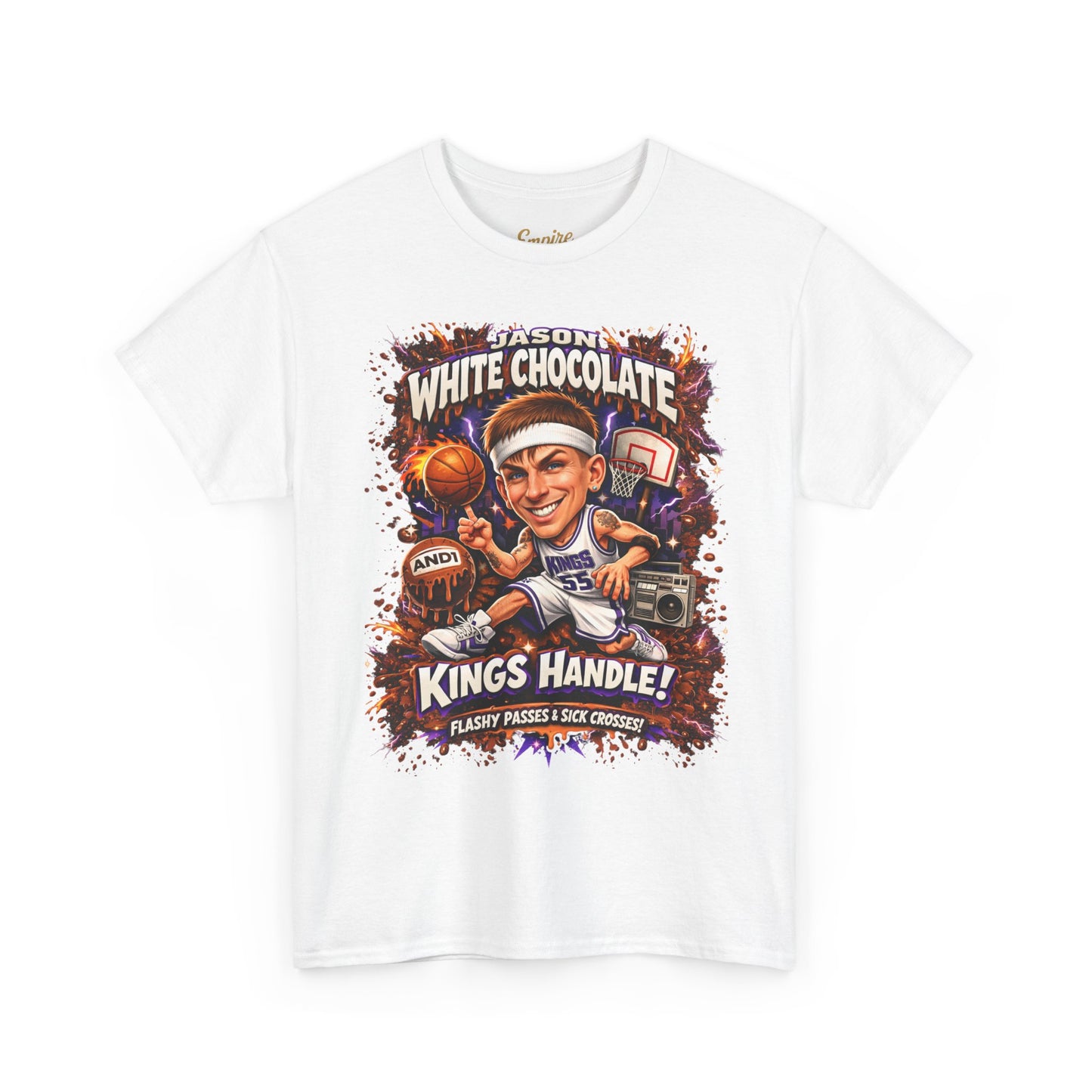 White Chocolate Kings Handle Basketball T-Shirt