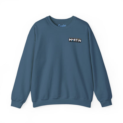 Martin Graphic Crewneck Sweatshirt — Vintage Retro Tommy Strawn Photo Collage