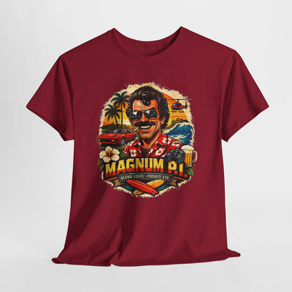 Retro Detective TV Graphic Tee — 'Magnum P.I.' Vintage Island Vibe T-Shirt