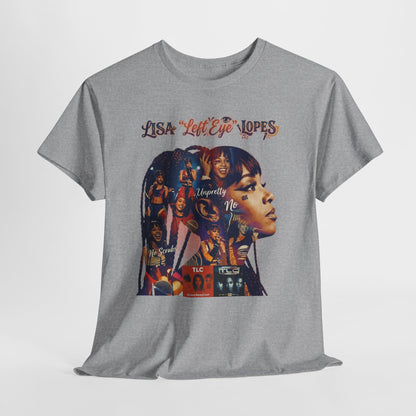 Lisa 'Left Eye' Lopes Tribute T-Shirt — Retro Collage Hip-Hop Tee