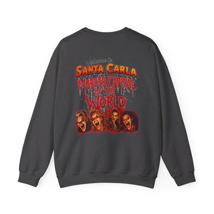 Lost Boys Crewneck Sweatshirt — Vintage Horror Movie Graphic (Welcome to Santa Carla)