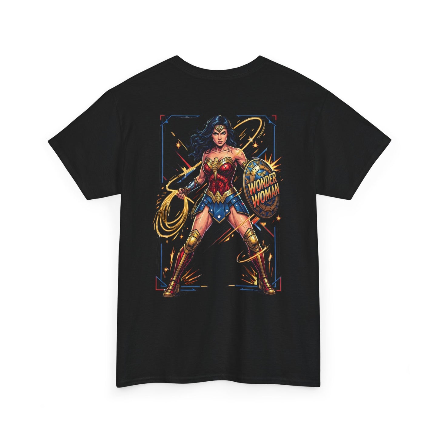 Wonder Woman Graphic Tee — Retro Heroine Illustration T‑Shirt
