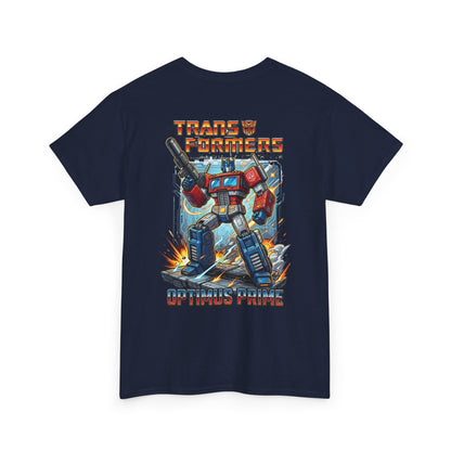 Transformers Optimus Prime Graphic Tee — Retro Robot Movie Merch