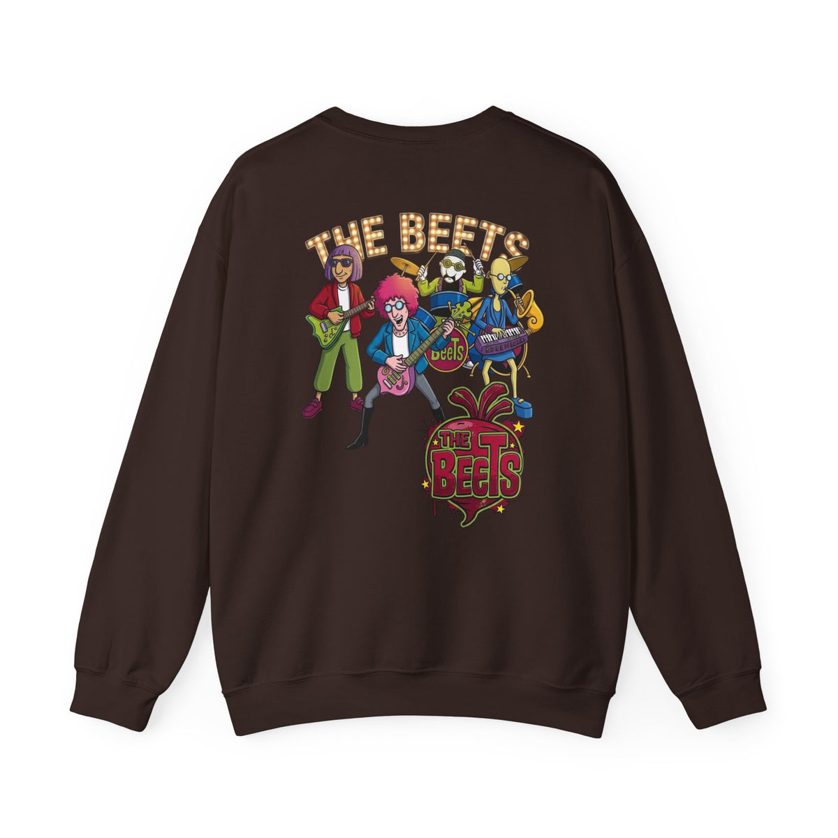 Crewneck Sweatshirt — The Beets Band Graphic (Back & Chest Logo)