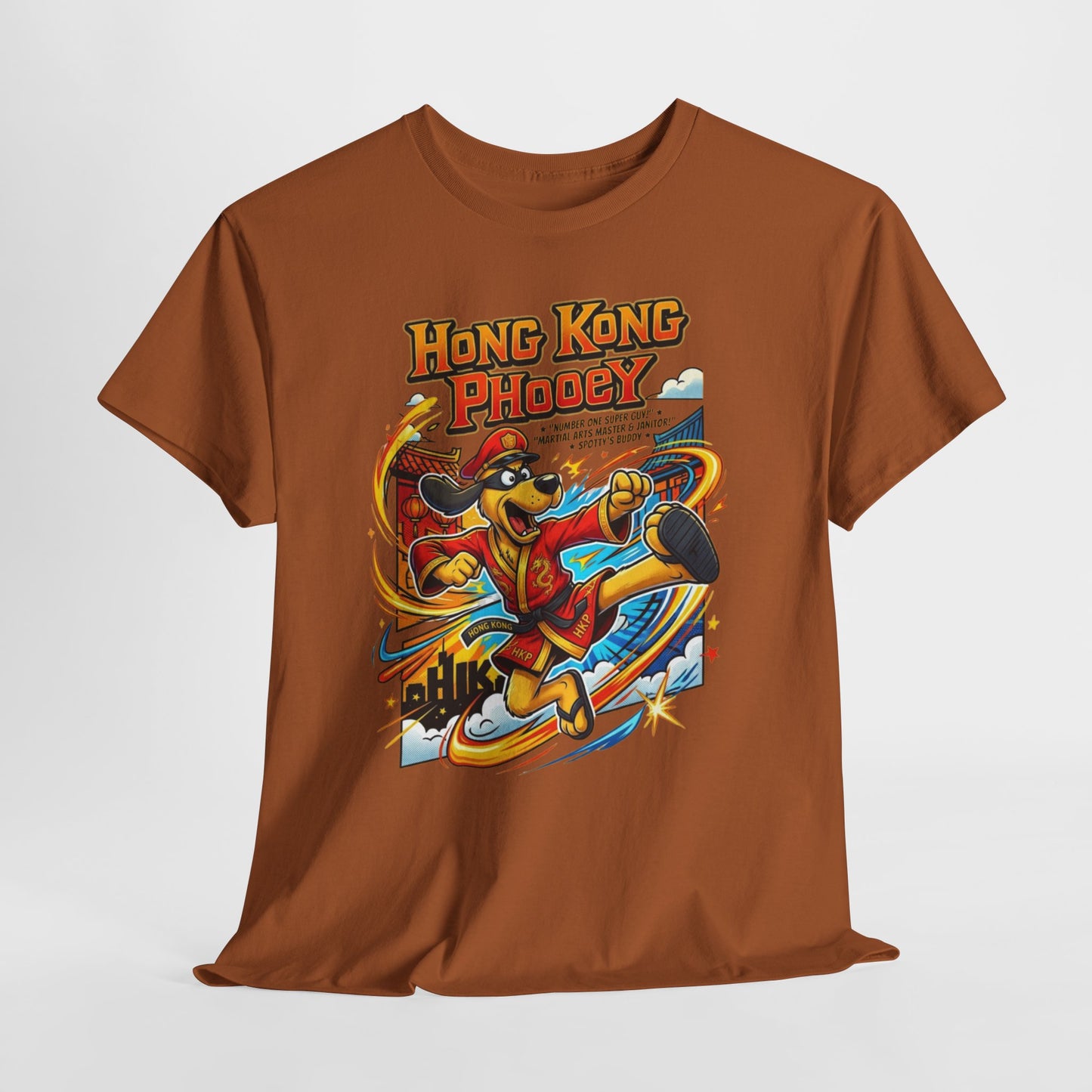 Hong Kong Phooey Retro Cartoon T-Shirt — Vintage Animated Hero Tee