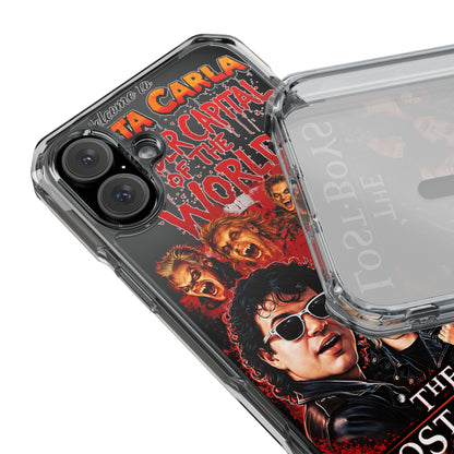 The Lost Boys Clear Magnetic Phone Case – Retro Vampire Movie Collage