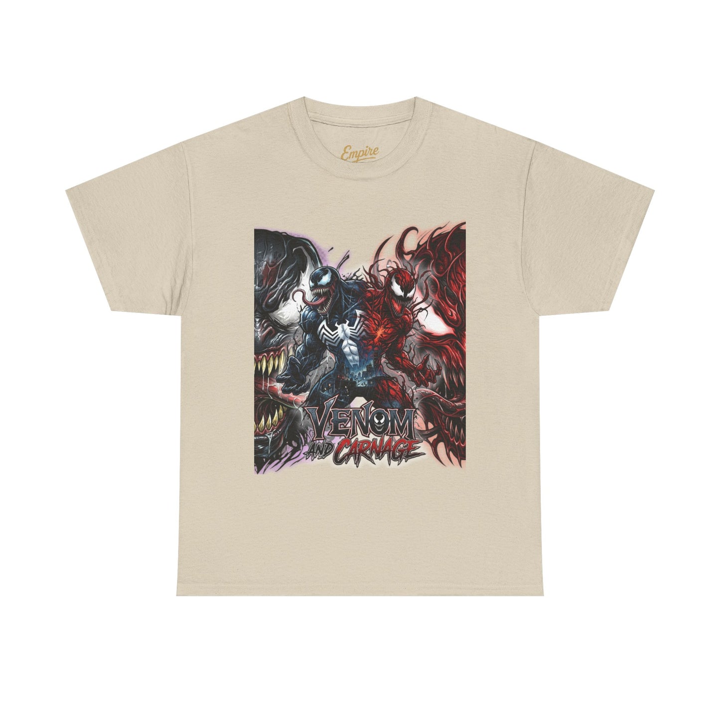 Venom vs Carnage Graphic Tee - Comic Movie Villains Shirt