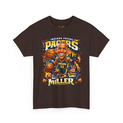 Pacers Miller 3-Point King Basketball T-Shirt