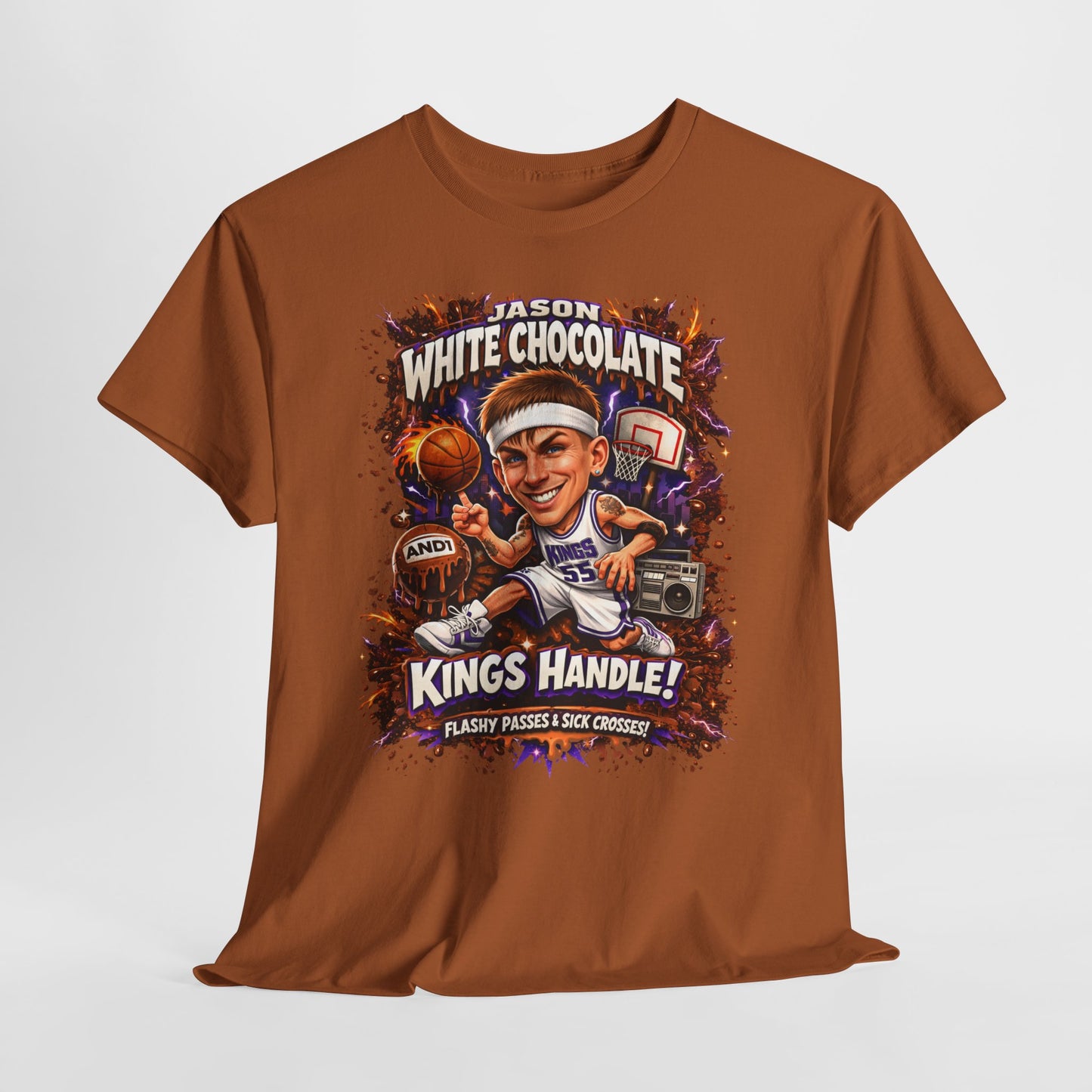 White Chocolate Kings Handle Basketball T-Shirt