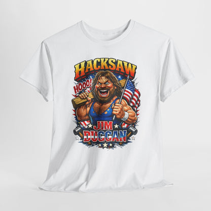 Jim Duggan “Hacksaw” Graphic Tee – Retro Wrestling Fan Shirt