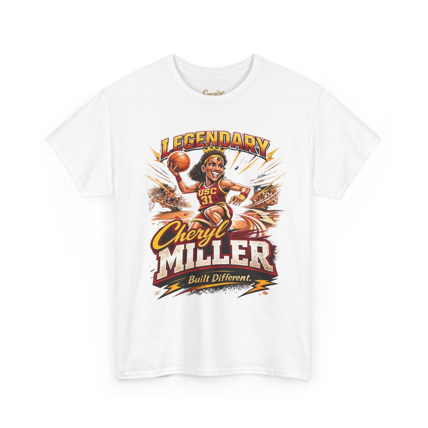 Legendary Cheryl Miller Basketball T-Shirt — 4x NCAA Champion, 1984 Gold Medalist