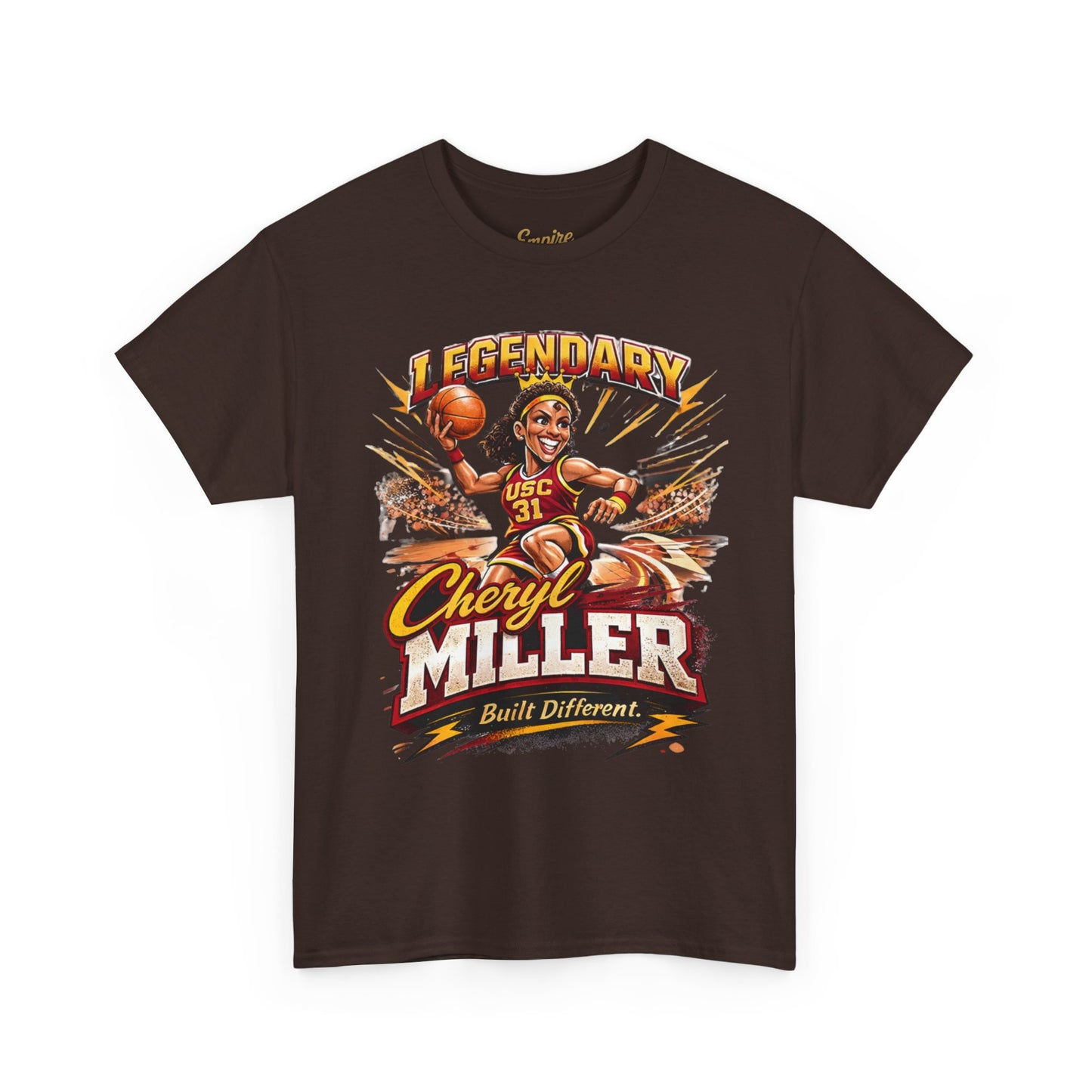 Legendary Cheryl Miller Basketball T-Shirt — 4x NCAA Champion, 1984 Gold Medalist