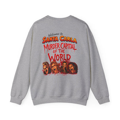 Lost Boys Crewneck Sweatshirt — Vintage Horror Movie Graphic (Welcome to Santa Carla)