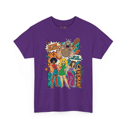 Caveman Comic Tee — Retro Pop-Art Caveman Graphic T-Shirt