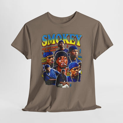 Smokey Collage T-Shirt — Retro Movie Tribute Tee