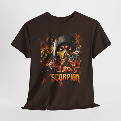 Scorpion Video Game Tee - Retro Fighter Graphic Shirt