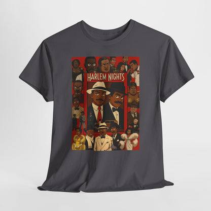 Harlem Nights Unisex Heavy Cotton Tee - Vintage Style Graphic T-Shirt for Movie Lovers