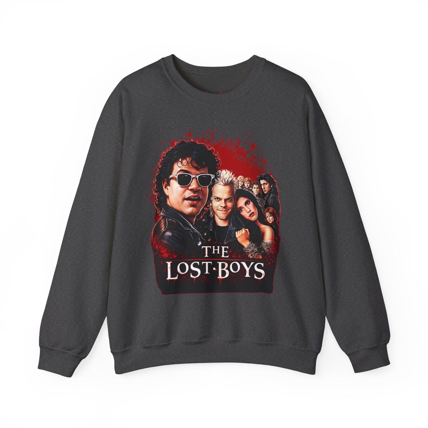 Lost Boys Crewneck Sweatshirt — Vintage Horror Movie Graphic (Welcome to Santa Carla)