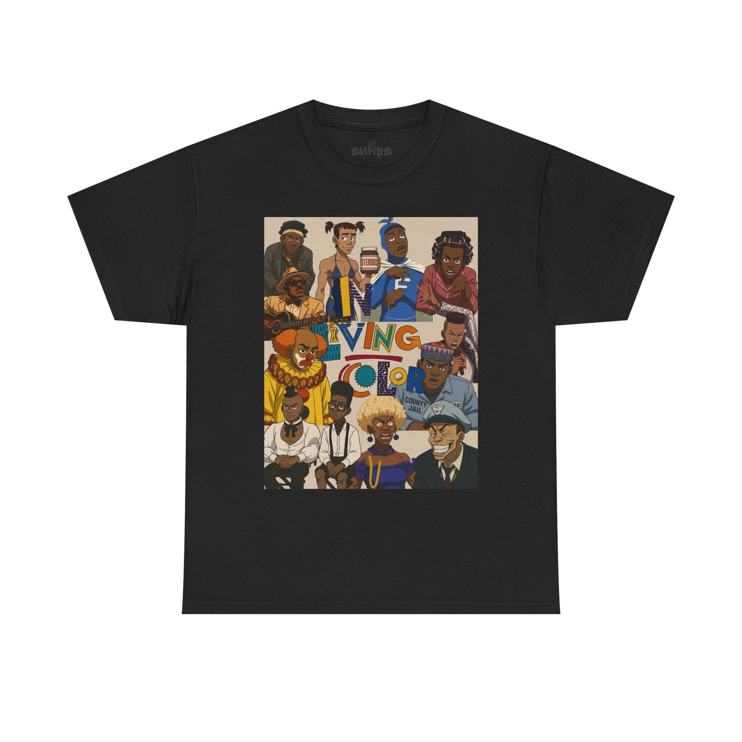 "In Living Color" Vibrant Graphic Tee for Retro 90s