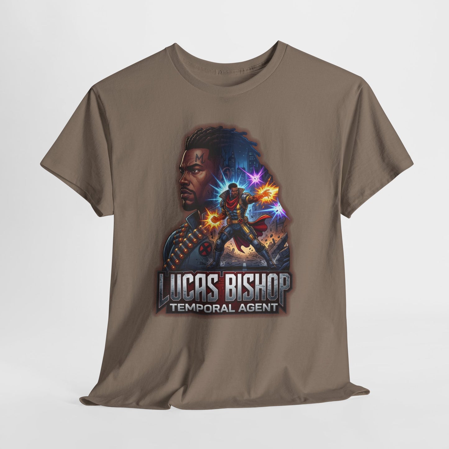 Lucas Bishop Temporal Agent T-Shirt — Retro Sci‑Fi Movie Poster Tee