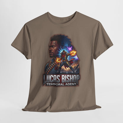 Lucas Bishop Temporal Agent T-Shirt — Retro Sci‑Fi Movie Poster Tee