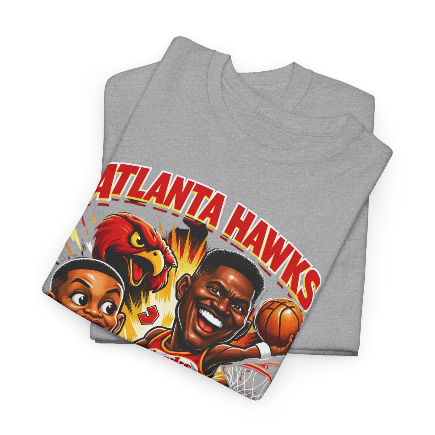 Atlanta Hawks 'Spud & Nique' Graphic Tee — Retro Basketball Fans Shirt