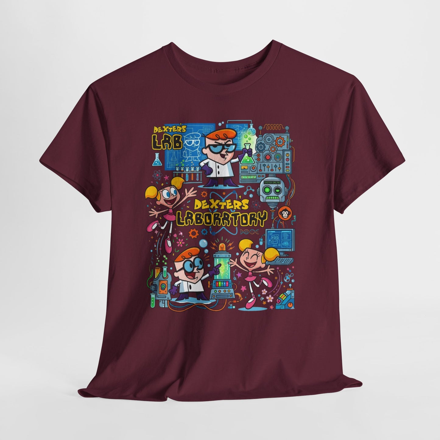 Dexter’s Laboratory Cartoon Tee — Retro Kids’ Science Lab Graphic T-Shirt