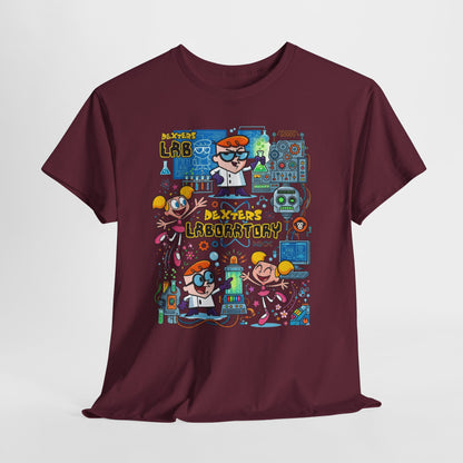 Dexter’s Laboratory Cartoon Tee — Retro Kids’ Science Lab Graphic T-Shirt