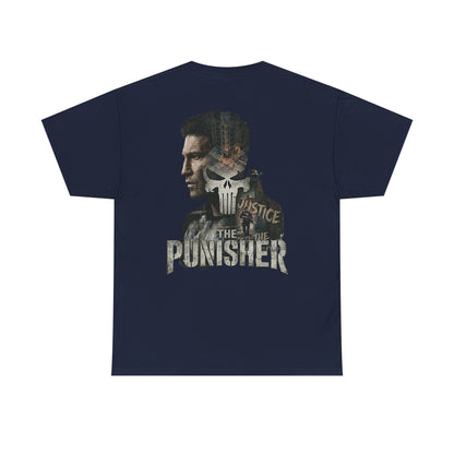 Punisher Graphic Tee — Skull Logo Front & The Punisher Portrait Back