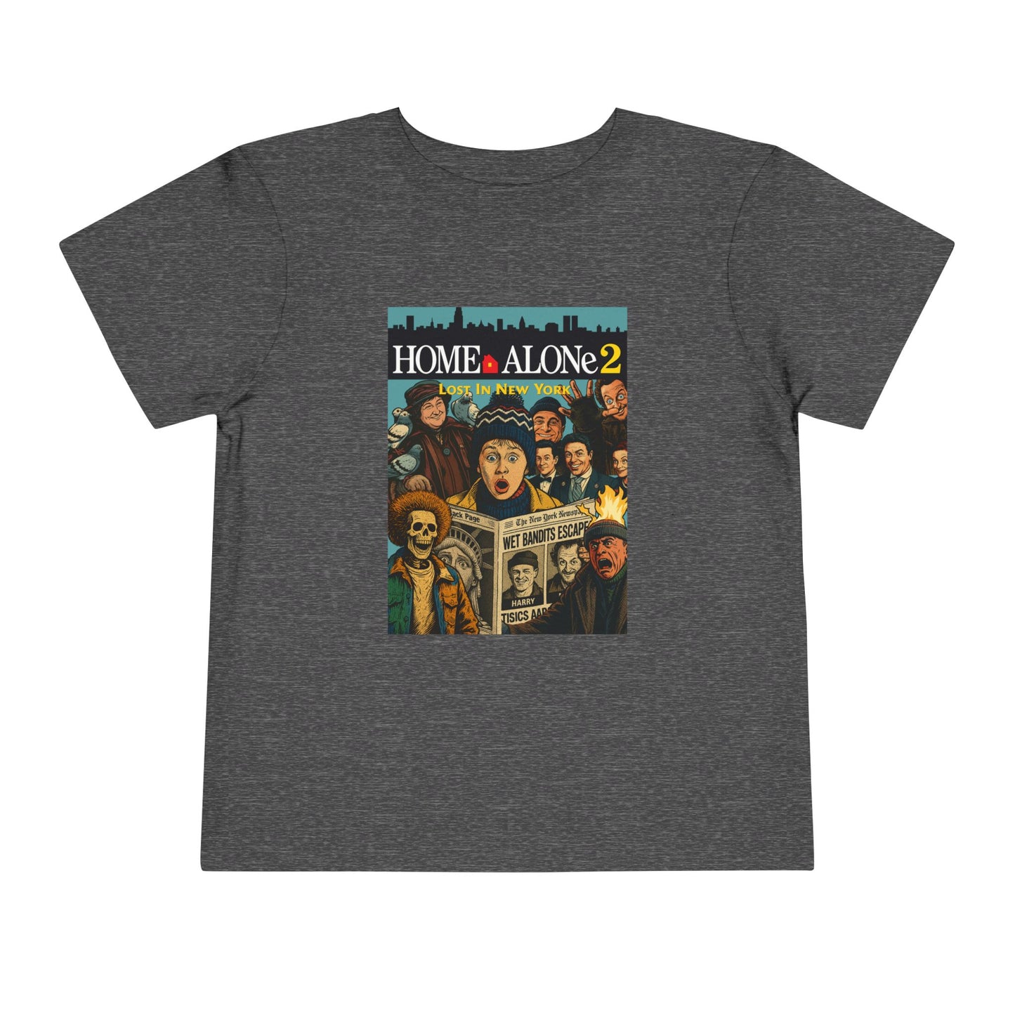 Home Alone 2 Toddler Tee - Fun Kid's Shirt for Movie Fans, Birthday Gift, Playtime, Family Movie Night, Holiday Apparel