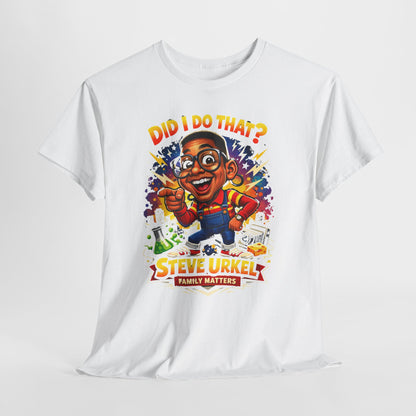 Did I Do That? Steve Urkel Tee – Retro 90s Family Matters Graphic Shirt