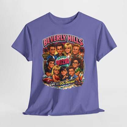 90s TV Cast Graphic Tee — 'Beverly Hills 90210' Retro Reunion Shirt