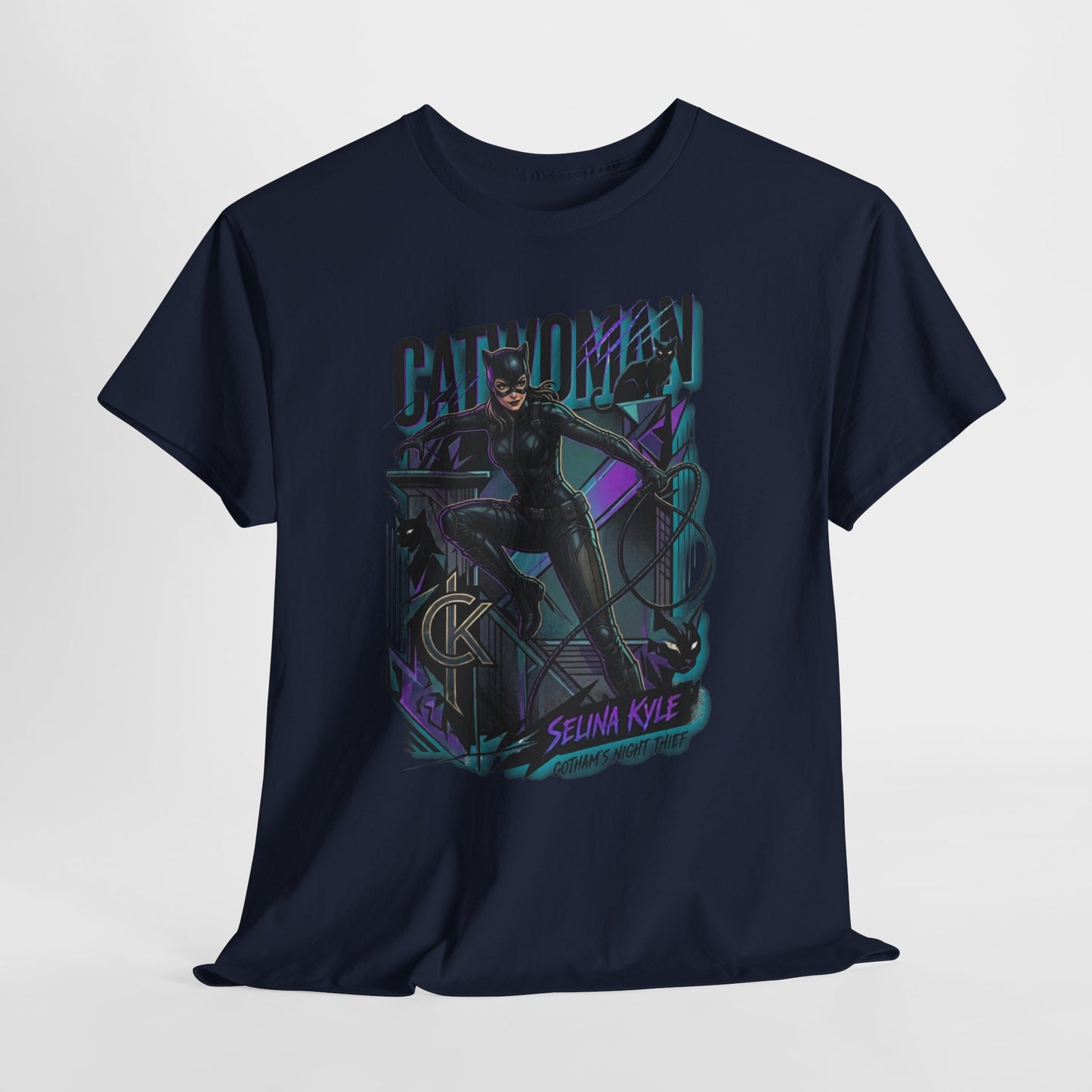 Catwoman Graphic Tee — Selina Kyle Comic Art T‑Shirt
