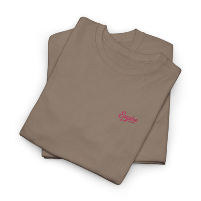 Signature Embroidered Empire Pink Chest Logo T-Shirt