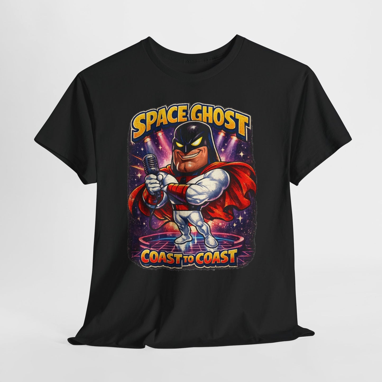 Space Ghost Graphic Tee — "Space Ghost Coast to Coast" Retro Cartoon T-Shirt