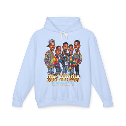 90s Sitcom Tribute Hoodie — Cartoon Cast Graphic Pullover