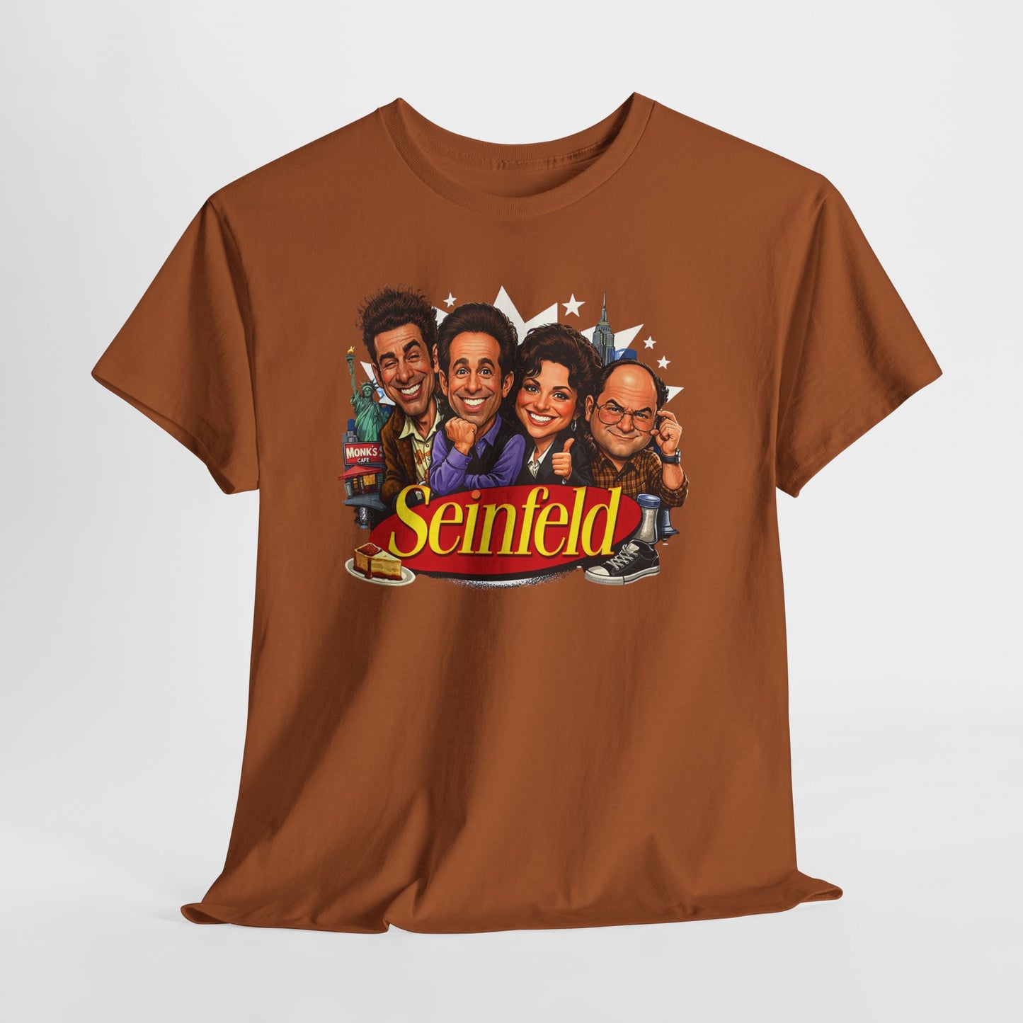 Seinfeld Cast Retro TV Logo Tee