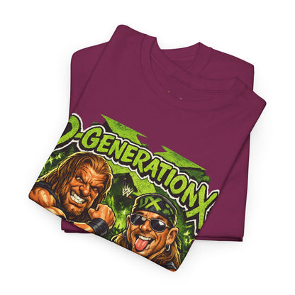 D-Generation X Retro Wrestling Tee — DX Skull & Heroes Graphic T-Shirt