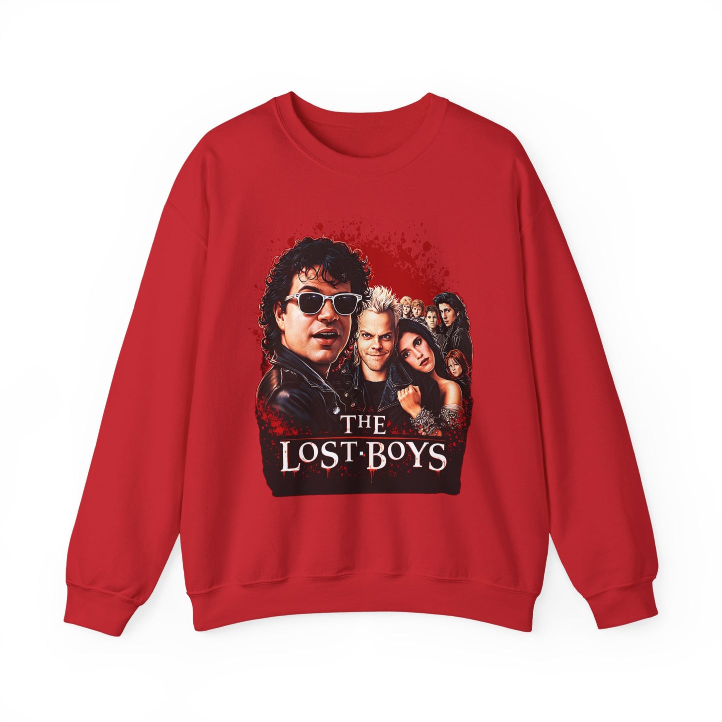 Lost Boys Crewneck Sweatshirt — Vintage Horror Movie Graphic (Welcome to Santa Carla)