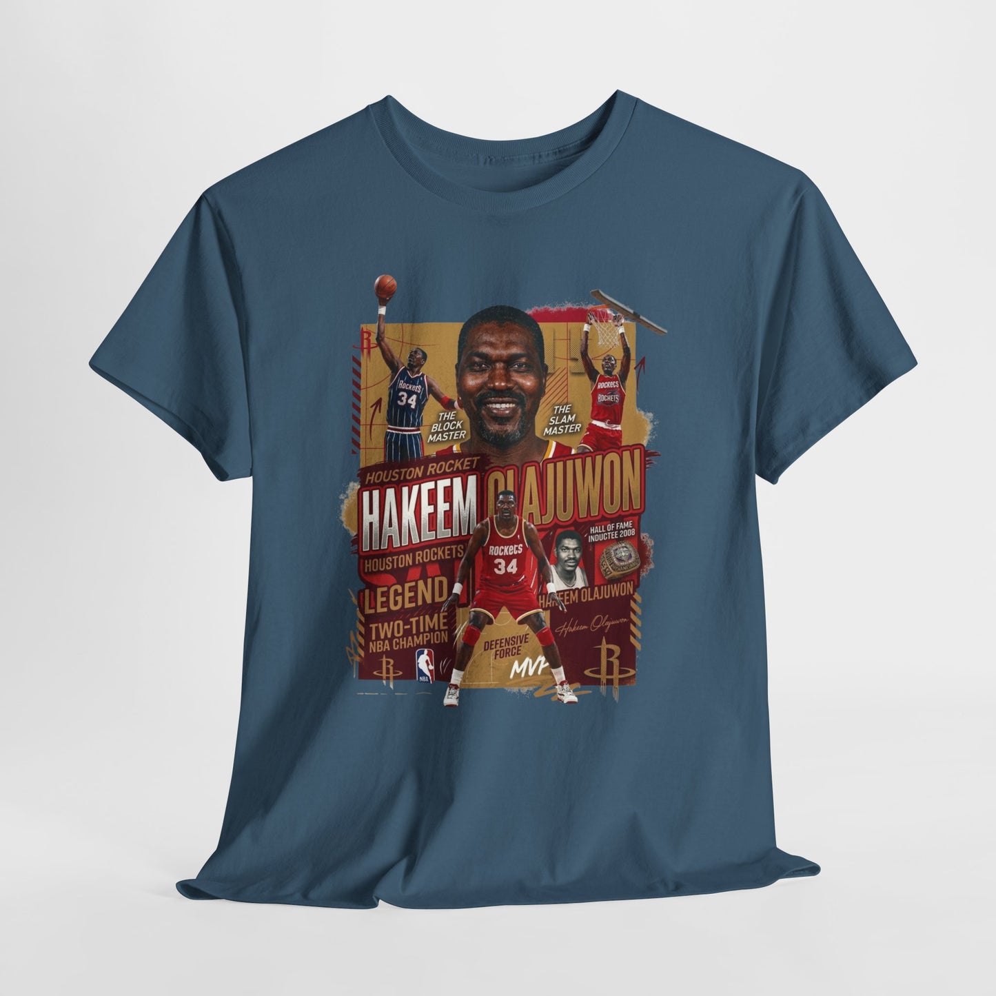 Basketball Legend Graphic Tee — Hakeem Olajuwon Tribute