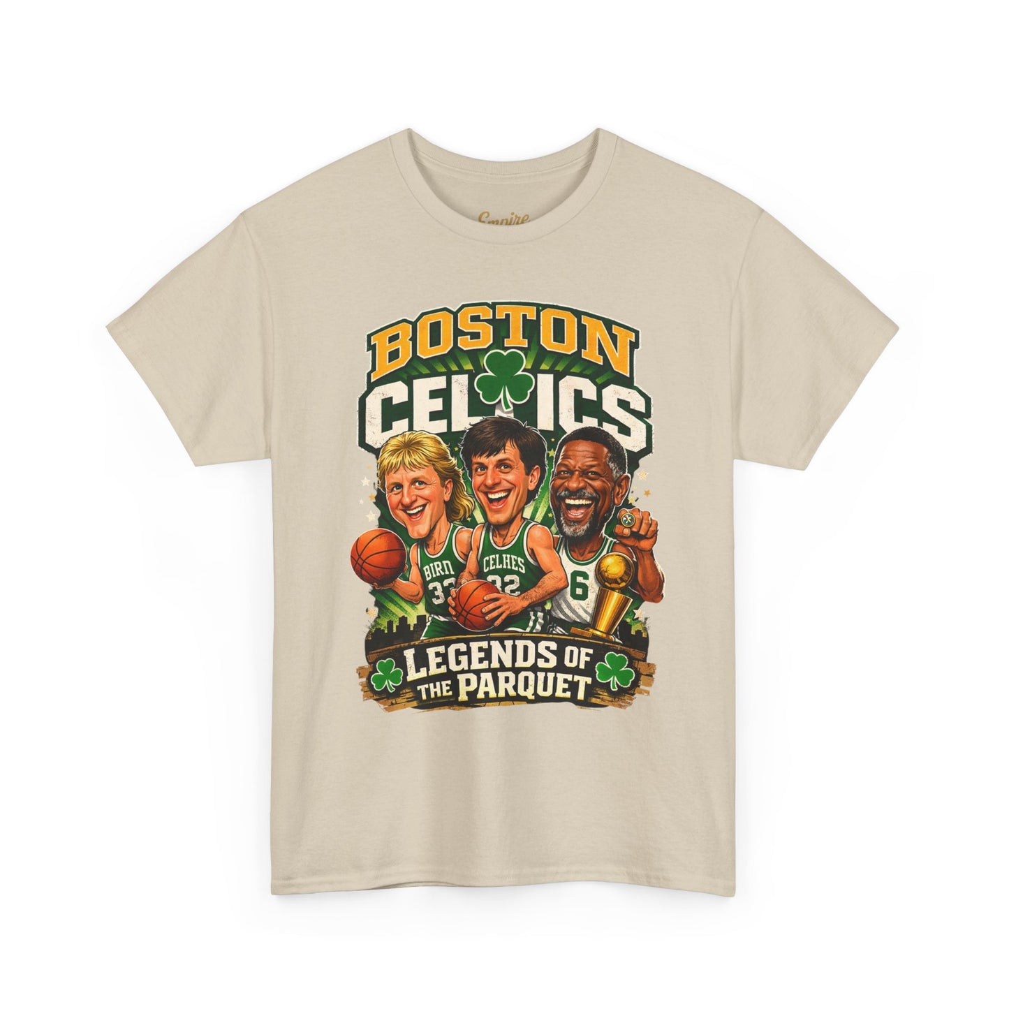 Boston Celtics "Legends of the Parquet" Tee - Retro Basketball Fan Shirt