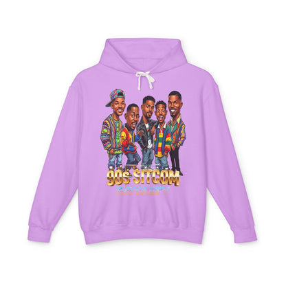 90s Sitcom Tribute Hoodie — Cartoon Cast Graphic Pullover