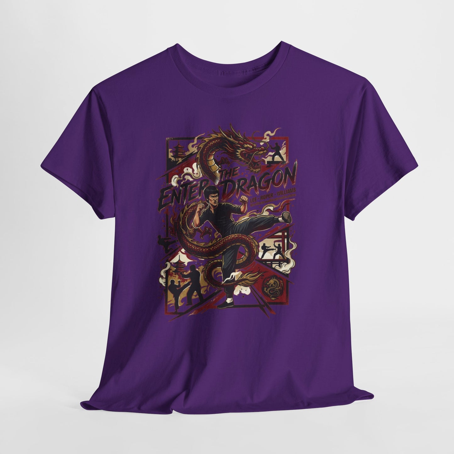 Enter the Dragon Graphic Tee - Vintage Martial Arts Dragon T-Shirt
