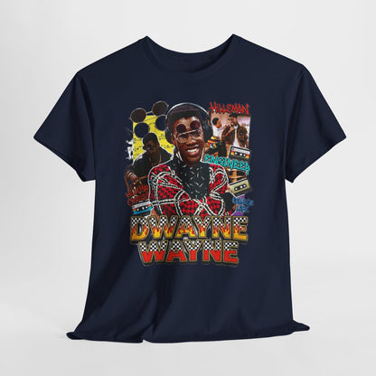 Retro A Different World Collage Graphic Tee — Dwayne Wayne Tribute Design